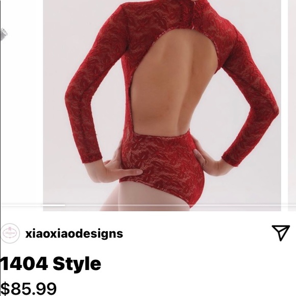 Xiaoxiaodesigns Tops - Red Lace XiaoXiaodesigns Bodysuit/Leo
